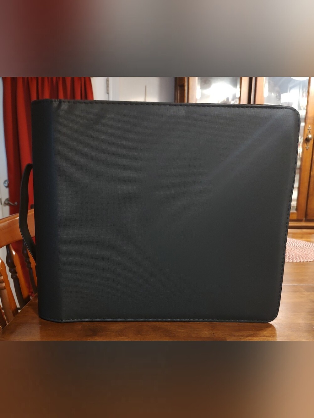 CD/DVD Black Organizer with Transparent Pockets